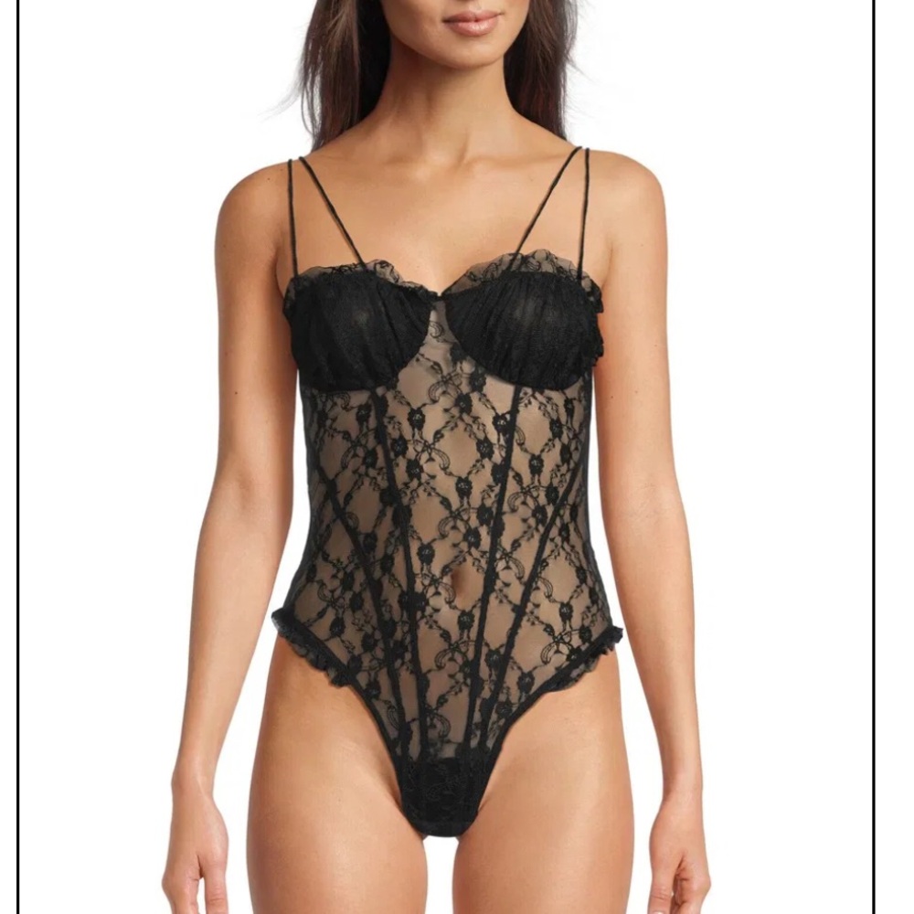 Free people If you Dare Lace Bodysuit